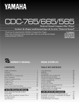 Yamaha CDC-765 Manual de usuario