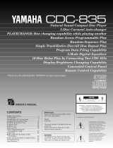 Yamaha CDC-835 El manual del propietario