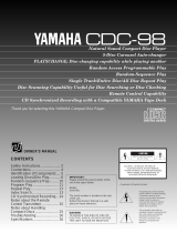 Yamaha CDC-98 Manual de usuario