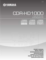 Yamaha CDR-HD1000 El manual del propietario