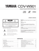 Yamaha CDV-W901 El manual del propietario