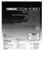 Yamaha CDX1060 El manual del propietario