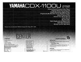 Yamaha CDX1100U El manual del propietario