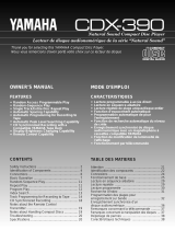 Yamaha CDX390 Manual de usuario