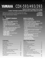 Yamaha CDX393 Manual de usuario