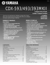 Yamaha CDX393 Manual de usuario