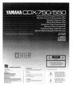 Yamaha CDX-550 El manual del propietario