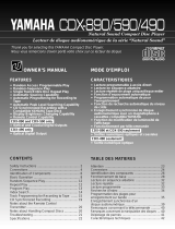 Yamaha CDX-490 Manual de usuario