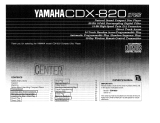 Yamaha CDX-820 El manual del propietario