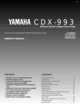Yamaha CDX-993 Manual de usuario