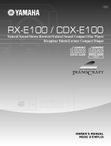 Yamaha RX-E100 Manual de usuario