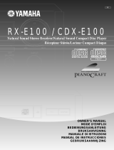 Yamaha RX-E100RDS El manual del propietario
