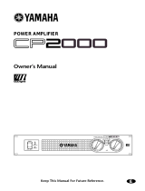 Yamaha CP2000 Manual de usuario