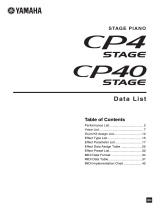 Yamaha CP40 Stage Ficha de datos