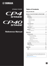 Yamaha CP40 Stage Manual de usuario