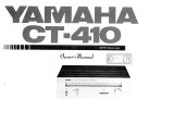 Yamaha CT-410 El manual del propietario