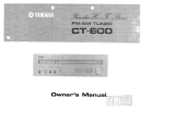 Yamaha CT-600 El manual del propietario