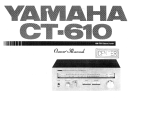 Yamaha CT-610 El manual del propietario