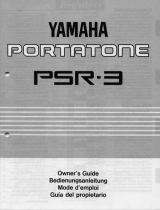Yamaha Portatone PSR-3 El manual del propietario