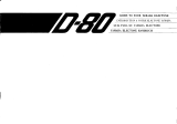 Yamaha D-80 El manual del propietario