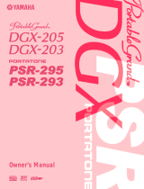 Yamaha PortableGrand DGX-205 Manual de usuario