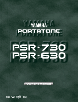 Yamaha PSR-630 Manual de usuario