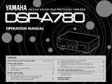 Yamaha DSP -A780 Manual de usuario