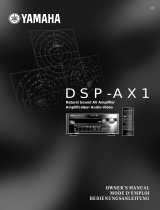 Yamaha DSP-AX1 Manual de usuario
