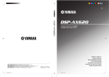 Yamaha DSP-AX620 Manual de usuario