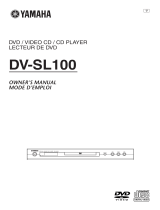 Yamaha DVSL100 Manual de usuario