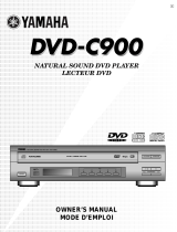 Yamaha DVDC900 Manual de usuario