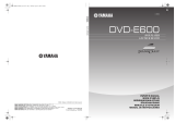 Yamaha dvd e 600 El manual del propietario