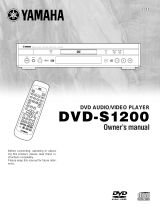 Yamaha DVD-S1200 Manual de usuario