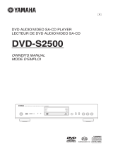 Yamaha DVD-S2500 El manual del propietario