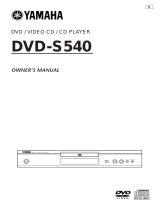 Yamaha S540 El manual del propietario