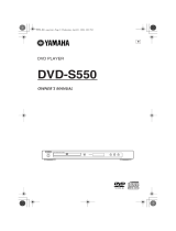 Yamaha DVD-S550 El manual del propietario