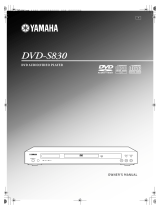 Yamaha DVD-S830 El manual del propietario