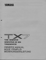 Yamaha TX7 Manual de usuario