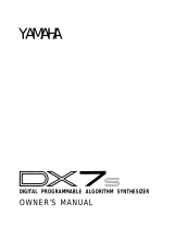 Yamaha DX7s Manual de usuario
