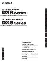 Yamaha DXR15 / DXR12 / DXR10 / DXR8 / DXS15 / DXS12 El manual del propietario