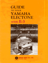 Yamaha E-3 El manual del propietario