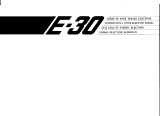 Yamaha Electone E-30 Manual de usuario
