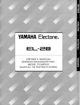 Yamaha EL-28 El manual del propietario