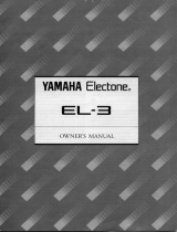 Yamaha EL-3 El manual del propietario