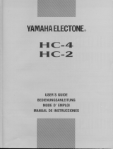 Yamaha Electone HC-4 Manual de usuario
