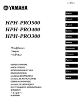Yamaha HPH-PRO300 White Manual de usuario