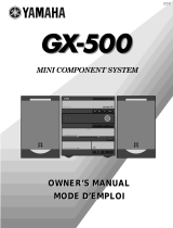 Yamaha GX-500 Manual de usuario