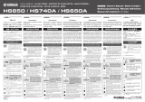 Yamaha HS-740A Manual de usuario