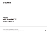 Yamaha HTR-2071 El manual del propietario