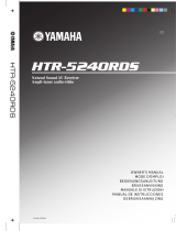Yamaha HTR-5240RDS Manual de usuario